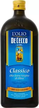 Масло оливковое De Cecco Classico нерафинированное 1л