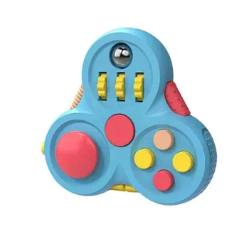 Fidget Pad Противоскользящая Многофункциональная пластиковая игрушка-контроллер для облегчения тревоги чёрный