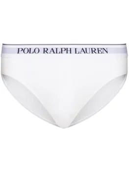 Polo Ralph Lauren комплект из трех трусов-брифов с логотипом, белый
