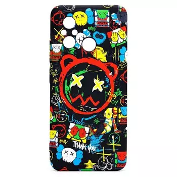 Чехол-накладка Luxo Creative для смартфона Xiaomi Redmi 12C/Poco C55, силикон, черный 105 (226141)