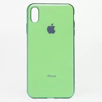 Чехол-накладка NoName SC154 для смартфона Apple iPhone XS Max, силикон, зеленый (101894)