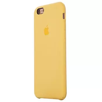 Чехол-накладка ORG для смартфона Apple iPhone 6/6S, soft-touch, желтый (65030)