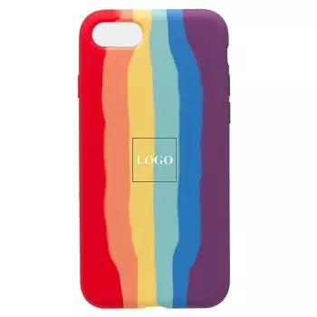 Чехол-накладка ORG для смартфона Apple iPhone 7/8/SE2020, soft-touch, rainbow (122125)
