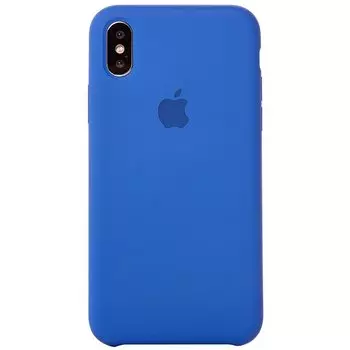 Чехол-накладка ORG для смартфона Apple iPhone X/XS, soft-touch, синий (76537)