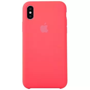 Чехол-накладка ORG для смартфона Apple iPhone X/XS, soft-touch, темно-розовый (76540)