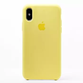 Чехол-накладка ORG для смартфона Apple iPhone X/XS, soft-touch, желтый (102672)