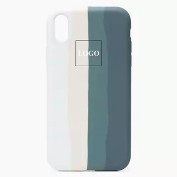 Чехол-накладка ORG для смартфона Apple iPhone XR, green rainbow (129638)