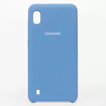 Чехол-накладка ORG для смартфона Samsung SM-A105 Galaxy A10, soft-touch, лазурный (102674)