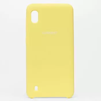 Чехол-накладка ORG для смартфона Samsung SM-A105 Galaxy A10, soft-touch, желтый (102682)