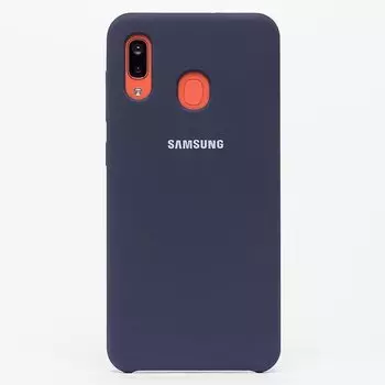 Чехол-накладка ORG для смартфона Samsung SM-A205/305 Galaxy A20/A30, soft-touch, темно-синий (102684)