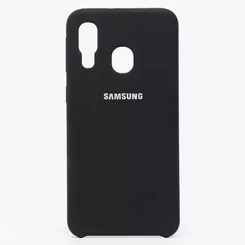 Чехол-накладка ORG для смартфона Samsung SM-A405 Galaxy A40, soft-touch, черный (102856)