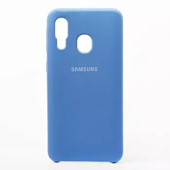Чехол-накладка ORG для смартфона Samsung SM-A405 Galaxy A40, soft-touch, лазурный (102855)