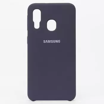 Чехол-накладка ORG для смартфона Samsung SM-A405 Galaxy A40, soft-touch, серый (102858)