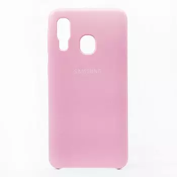 Чехол-накладка ORG для смартфона Samsung SM-A405 Galaxy A40, soft-touch, светло-розовый (102861)