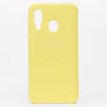 Чехол-накладка ORG для смартфона Samsung SM-A405 Galaxy A40, soft-touch, желтый (102860)