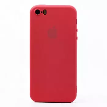 Чехол-накладка ORG Full Soft Touch для смартфона Apple iPhone 5/5s/SE, силикон, бордовый (115006)