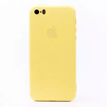 Чехол-накладка ORG Full Soft Touch для смартфона Apple iPhone 5/5s/SE, силикон, желтый (115016)