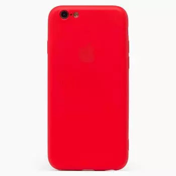 Чехол-накладка ORG Full Soft Touch для смартфона Apple iPhone 6/6S, силикон, красный (115027)