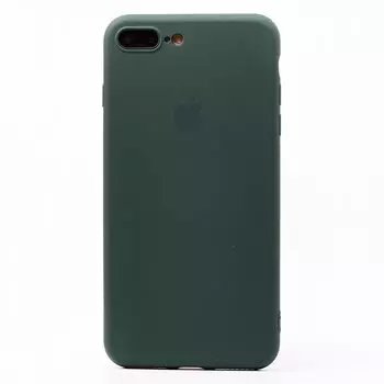 Чехол-накладка ORG Full Soft Touch для смартфона Apple iPhone 7 Plus/8 Plus, силикон, темно-зеленый (115034)