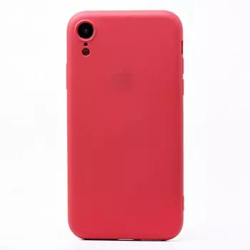 Чехол-накладка ORG Full Soft Touch для смартфона Apple iPhone XR, силикон, бордовый (115071)