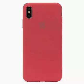 Чехол-накладка ORG Full Soft Touch для смартфона Apple iPhone XS Max, силикон, бордовый (115084)