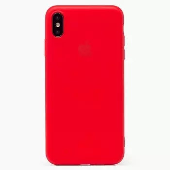 Чехол-накладка ORG Full Soft Touch для смартфона Apple iPhone XS Max, силикон, красный (115092)