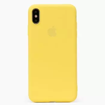 Чехол-накладка ORG Full Soft Touch для смартфона Apple iPhone XS Max, силикон, желтый (115094)