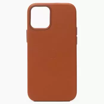 Чехол-накладка ORG MSafe для смартфона Apple iPhone 12 mini, экокожа, коричневый (127105)