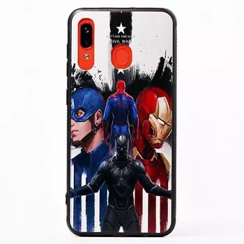 Чехол-накладка ORG PC034 для смартфона Samsung SM-A305 Galaxy A30, пластик, рисунок 004 (105653)