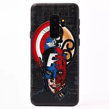 Чехол-накладка ORG PC034 для смартфона Samsung SM-G965 Galaxy S9 Plus, пластик, рисунок 003 (105897)