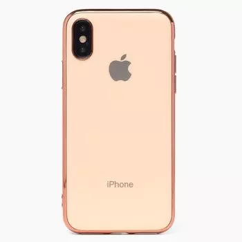 Чехол-накладка ORG SC154 матовый для смартфона Apple iPhone X/XS, силикон, розовый (112982)