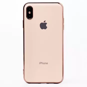 Чехол-накладка ORG SC154 матовый для смартфона Apple iPhone XS Max, силикон, золотистый (112998)