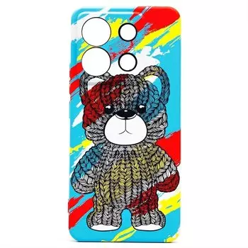 Чехол-накладка Luxo Creative для смартфона Xiaomi Redmi Note 13 Pro 5G, силикон, разноцветный 114 (229717)