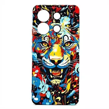Чехол-накладка Luxo Creative для смартфона Xiaomi Redmi Note 13 Pro 5G, силикон, разноцветный 113 (229716)