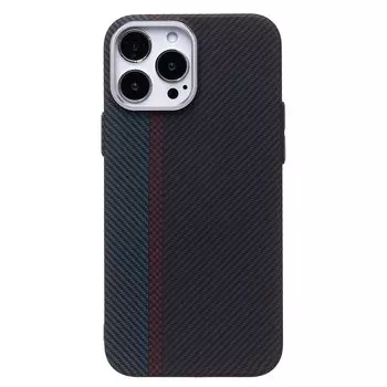 Чехол-накладка Luxo Creative PC для смартфона Apple iPhone 13 Pro Max, TPU, черный/синий 120 (230972)