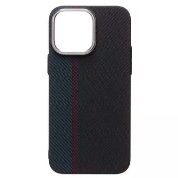 Чехол-накладка Luxo Creative PC для смартфона Apple iPhone 14 Pro Max, TPU, черный/синий 121 (230965)