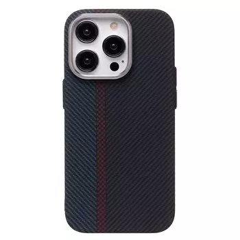 Чехол-накладка Luxo Creative PC для смартфона Apple iPhone 14 Pro, TPU, черный/синий 120 (230960)