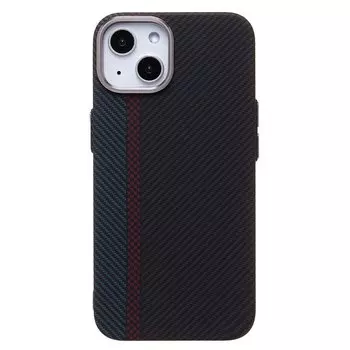 Чехол-накладка Luxo Creative PC для смартфона Apple iPhone 14, TPU, черный/синий 120 (230956)