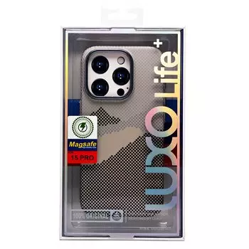 Чехол-накладка Luxo Creative PC для смартфона Apple iPhone 15 Pro, TPU, серый 125 (235851)