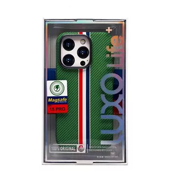 Чехол-накладка Luxo Creative PC для смартфона Apple iPhone 15 Pro, TPU, зеленый 131 (235857)