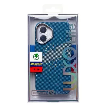 Чехол-накладка Luxo Creative PC для смартфона Apple iPhone 16, TPU, синий 135 (235573)