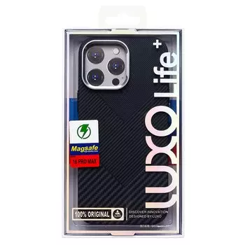 Чехол-накладка Luxo Creative PC для смартфона Apple iPhone 16 Pro Max, TPU, черный 124 (235616)