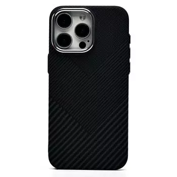 Чехол-накладка Luxo Creative PC для смартфона Apple iPhone 15 Pro Max, силикон, черный 124 (235861)