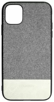 Чехол-накладка Lyambda Calypso для смартфона Apple iPhone 12/12 Pro, текстиль, серый (LA03-1261-GR)