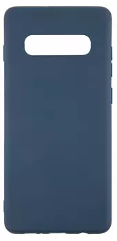 Чехол-накладка mObility для смартфона Samsung Galaxy S10 Plus, пластик, синий