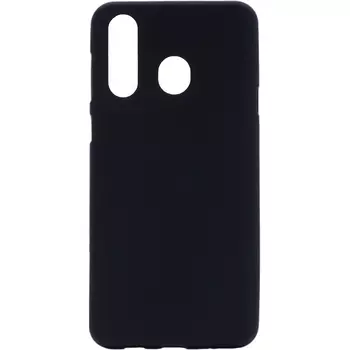 Чехол-накладка mObility софт тач для смартфона Samsung Galaxy A40 2019, силикон, черный (УТ000020998)