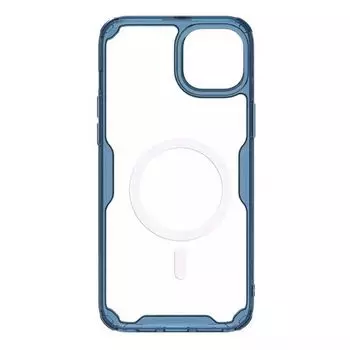 Чехол-накладка Nillkin Nature TPU Pro Magnetic Case для смартфона Apple iPhone 15 Plus, пластик, силикон, синий (7021347)