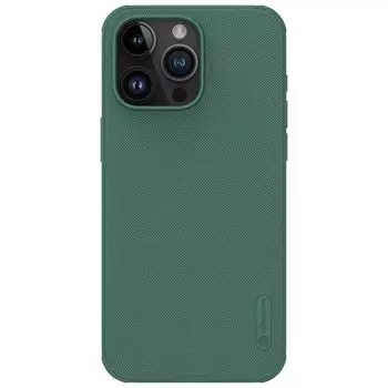Чехол-накладка Nillkin Super Frosted Shield Pro для смартфона Apple, пластик, силикон, темно-зеленый (4020248)