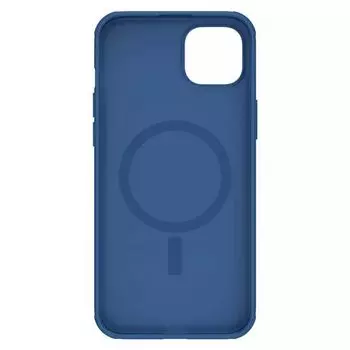 Чехол-накладка Nillkin Super Frosted Shield Pro Magnetic Case для смартфона Apple iPhone 15 Plus, пластик, силикон, синий (4020256)