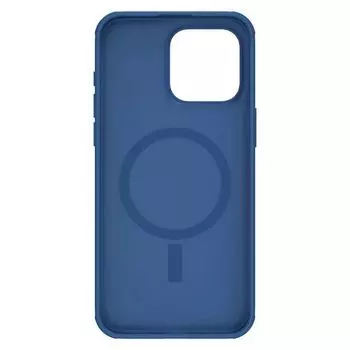 Чехол-накладка Nillkin Super Frosted Shield Pro Magnetic Case для смартфона Apple iPhone 15 Pro Max, пластик, силикон, синий (4020259)